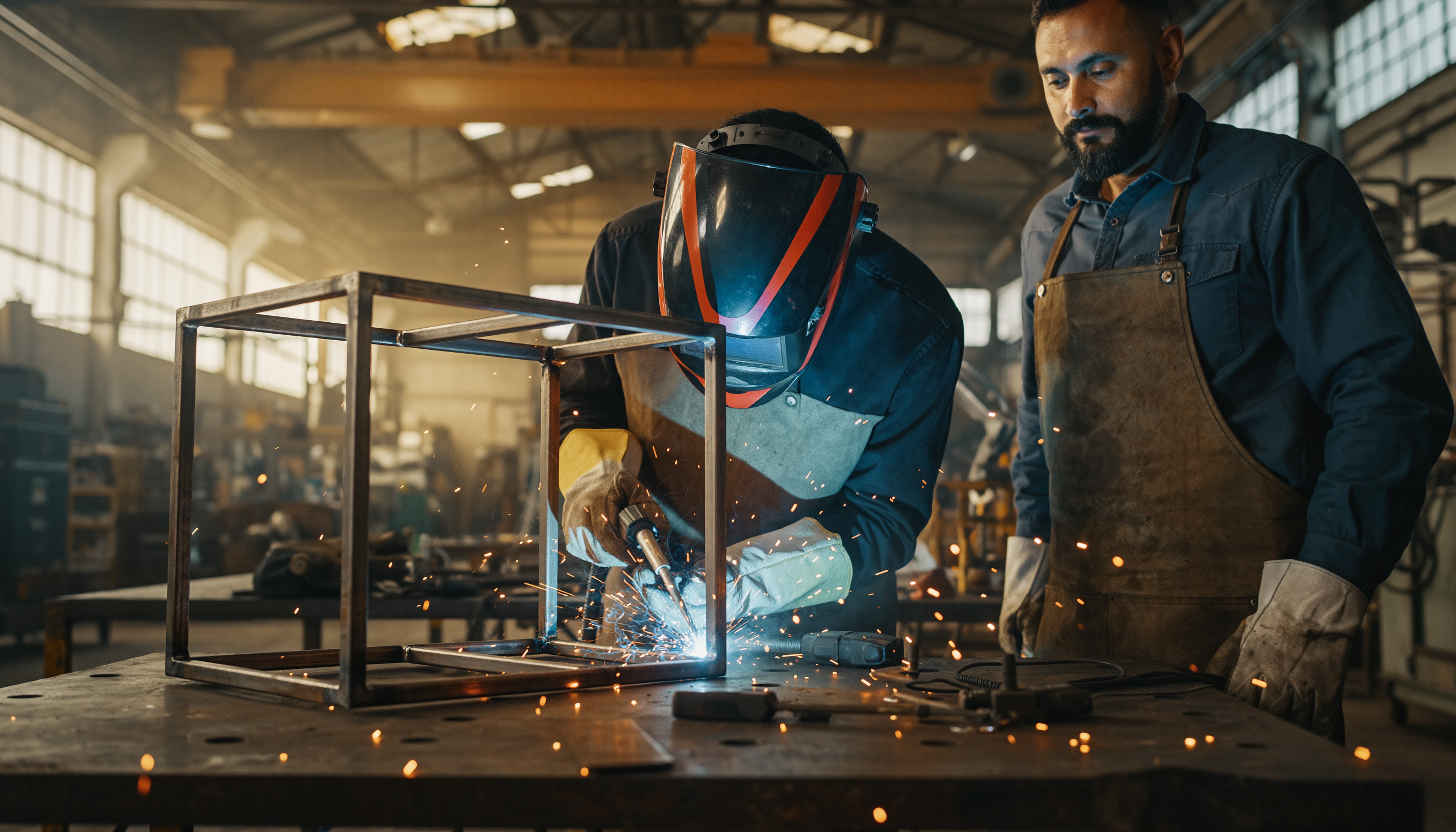 Tradesperson working 