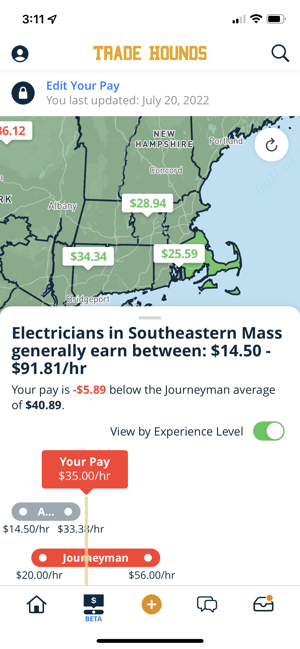 Compare Your Pay Feature