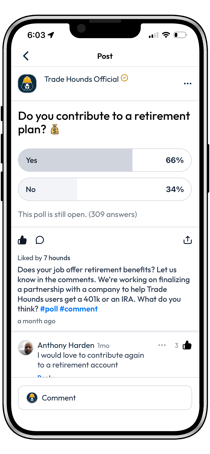 Retirement Plan Poll