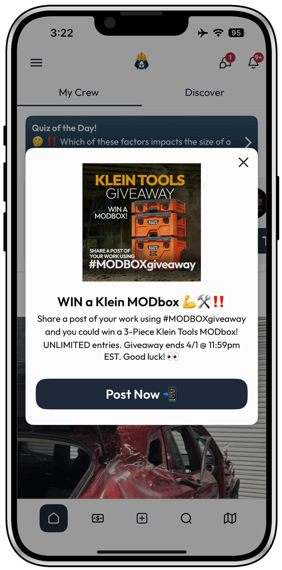 Klein Modbox giveaway in cell