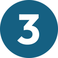 blue icon transparent 3 three