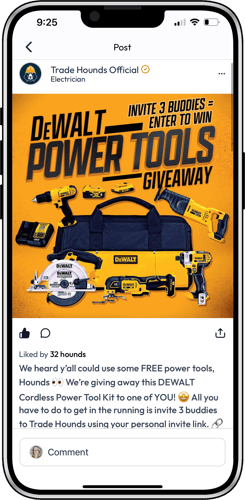dewalt tool giveaway trade hounds
