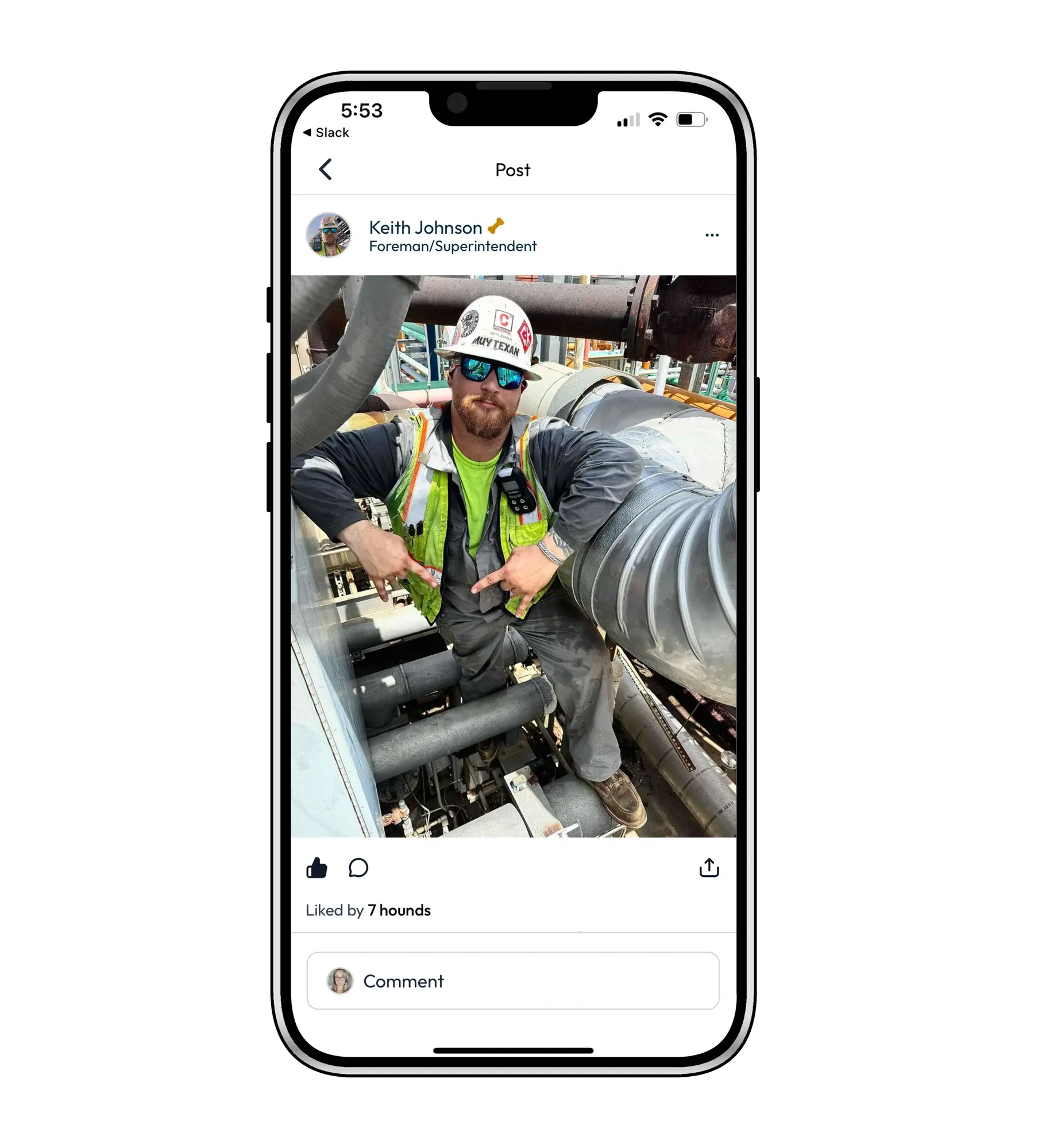 Foreman selfie Kieth